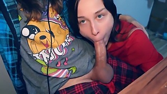 My Step-Sister Enjoys Giving Oral Sex To Men'S Penises In A Video Game