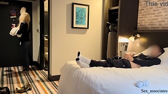Hotel Maid Assists In Public Masturbation