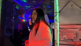 A Stunning Young Woman Gets A Fan And Leaves, Tagged As A Total Slut